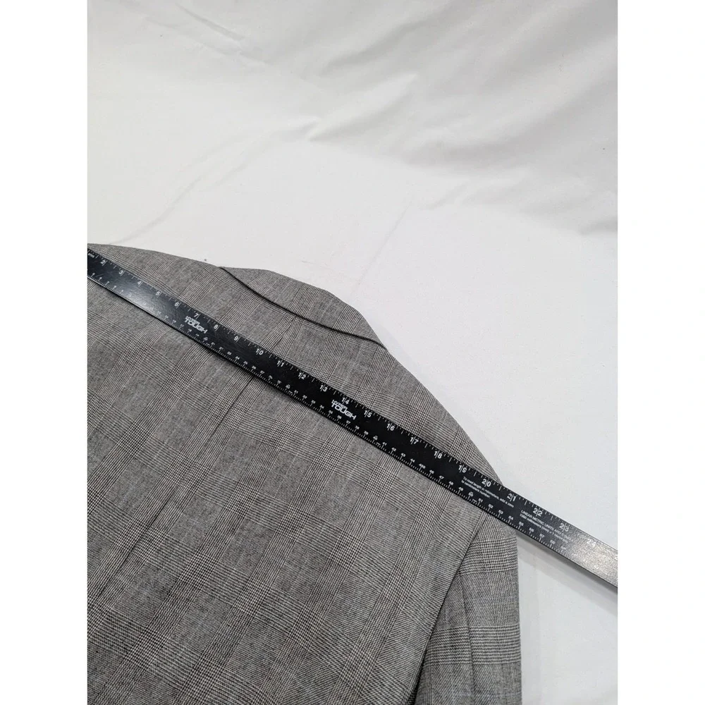 Jos. A. Bank Blazer Coat‎ Suit Jacket Silk Camelhair Glenn Check Plaid 46L 50